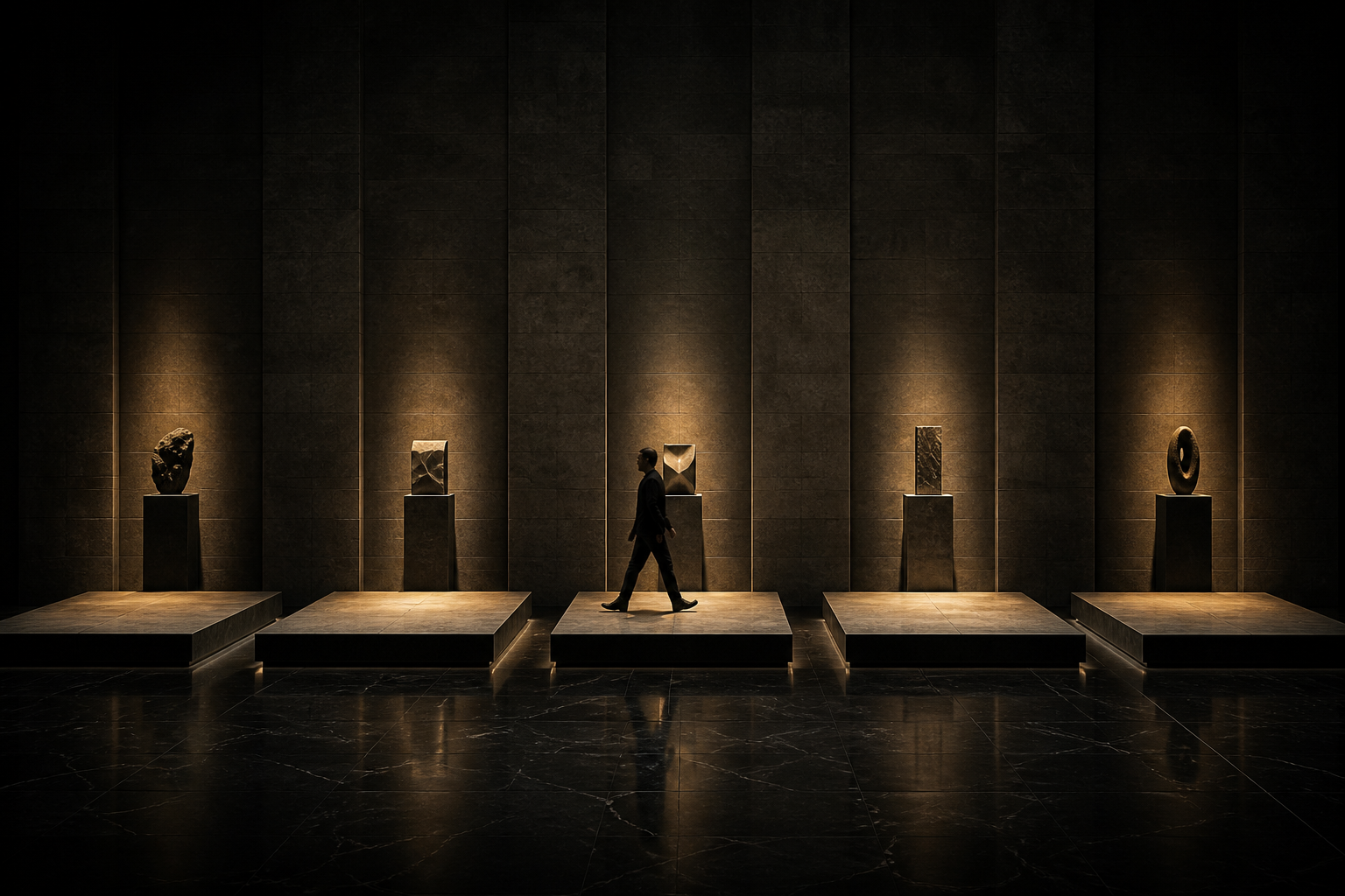 Five illuminated steps representing practical shifts towards consistent action.